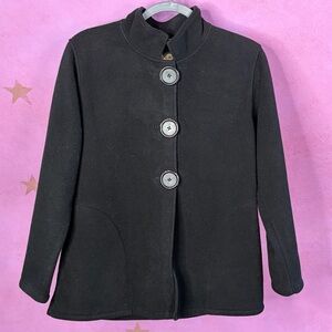 Wooly Bully Wear Colorado Women's Black Animal Print Lining Fleece Jacket Small